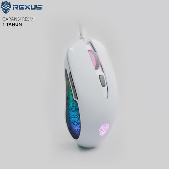 Mouse Gaming Rexus Arsa White Garansi Resmi