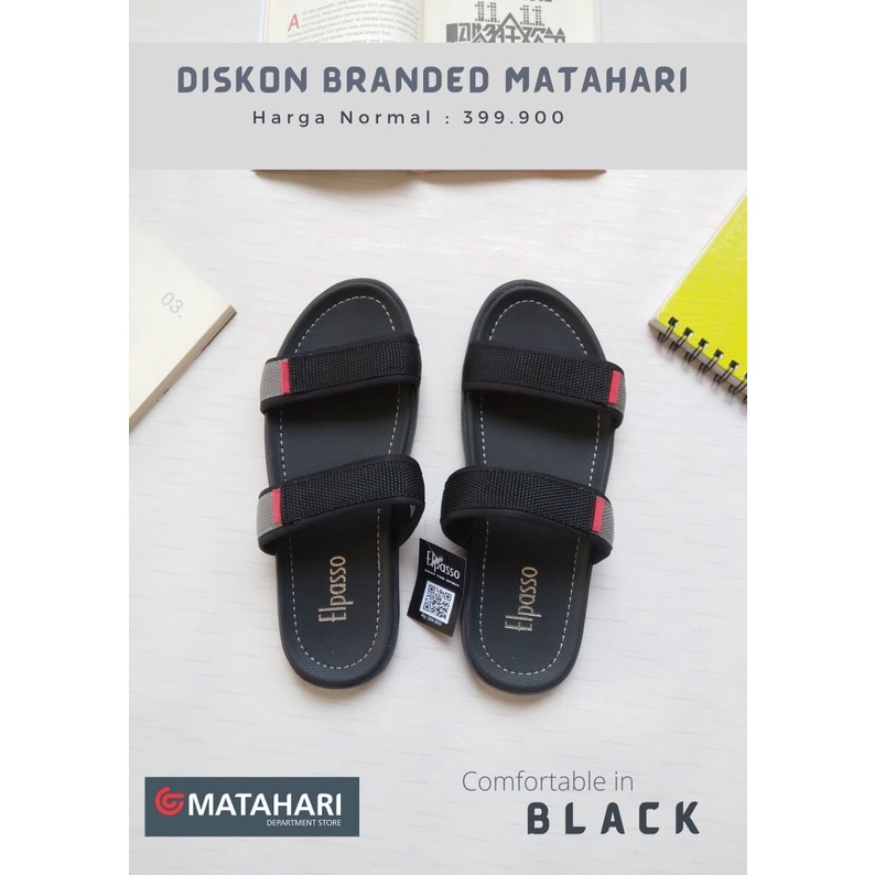 sandal pria kekinian terbaru murah Sandal Pria Elpasso Strap Gunung