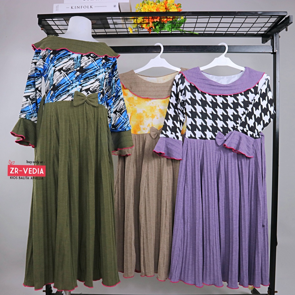 Long Dress Jessika uk 3-9 Tahun [EXPORT] Dres Ngaji Murah Gamis Muslim Baju Anak Perempuan Panjang Kiosbalitaaprillia