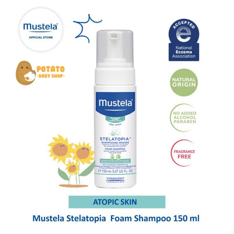 Mustela Stelatopia Foam Shampoo 150ml