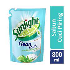 Sunlight Refill Clean & Soft 800 ml