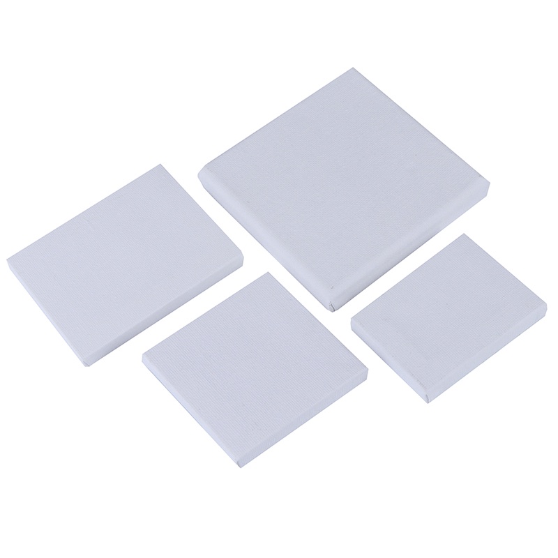 {LUCKID}Blank White Mini Small Stretched Artist Canvas Art Board Acrylic Oil Paint