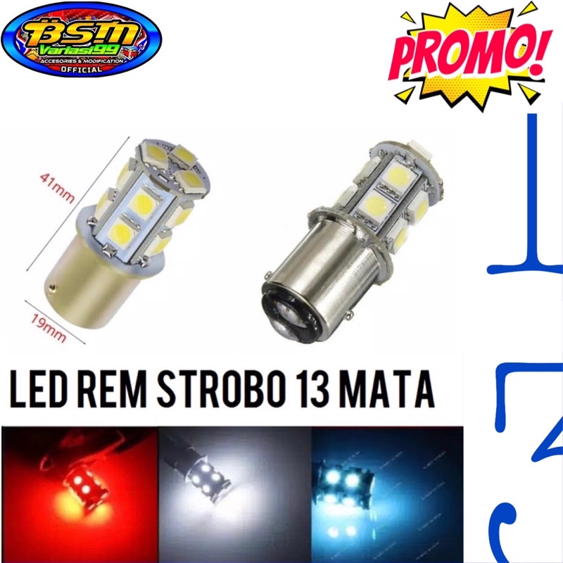 PROMO Lampu stop led 13mata kedip flash Lampu Stop 13 mata LED flash kedip