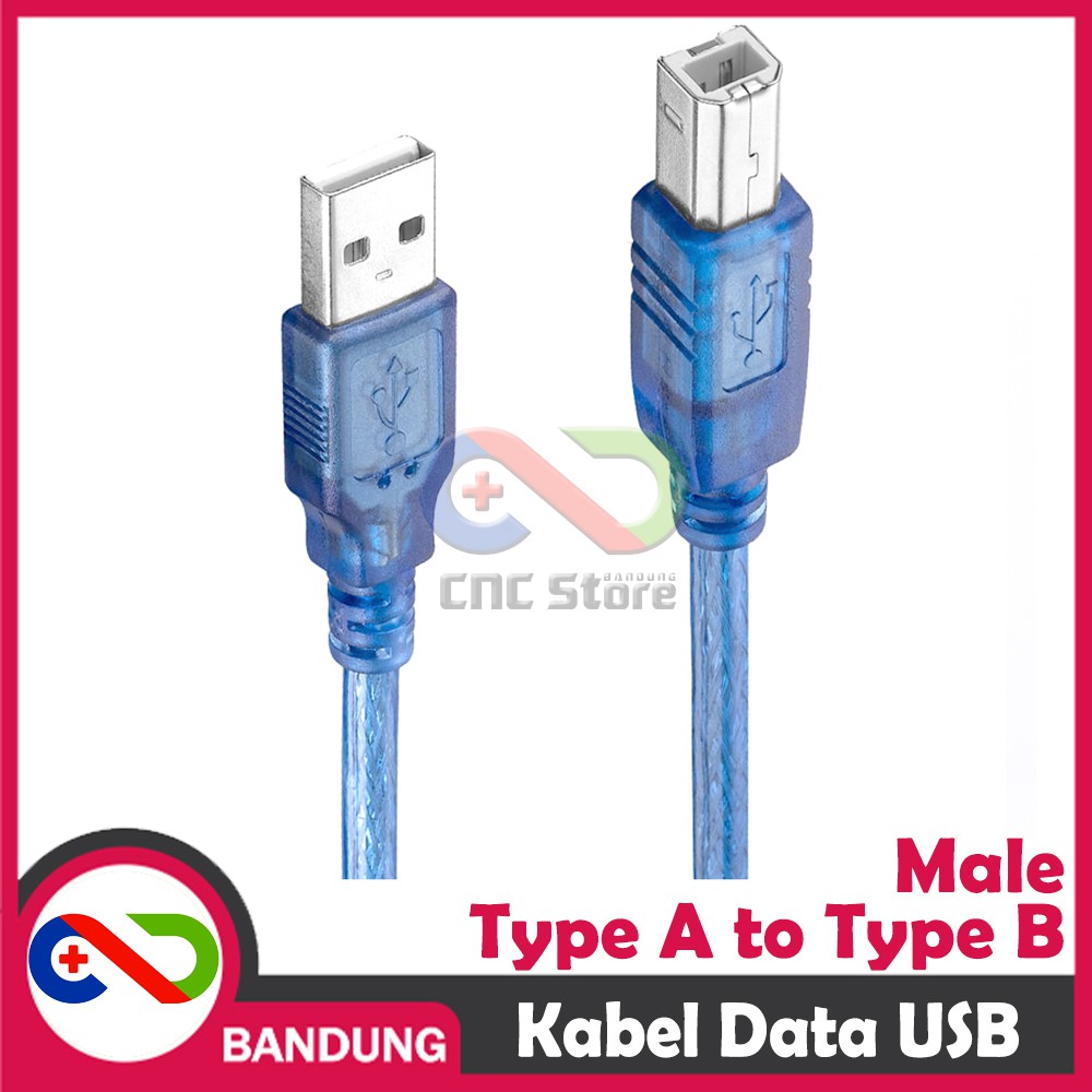 USB 2.0 CABLE KABEL DATA PRINTER TYPE A TO B MALE TO MALE 30CM