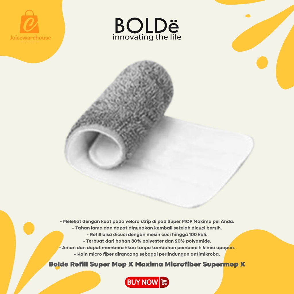 Bolde Refill Super Mop X Maxima - Kain Pel Microfiber Supermop X