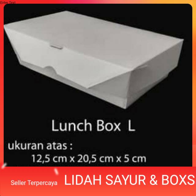 Lunch Box ISI 50 ukuran M dan L Harga Pack paper box wadah makanan saji instan Box Nasi