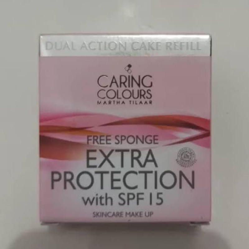 Caring Martha Tilaar Dual Action Cake Extra Protection Refill Bedak