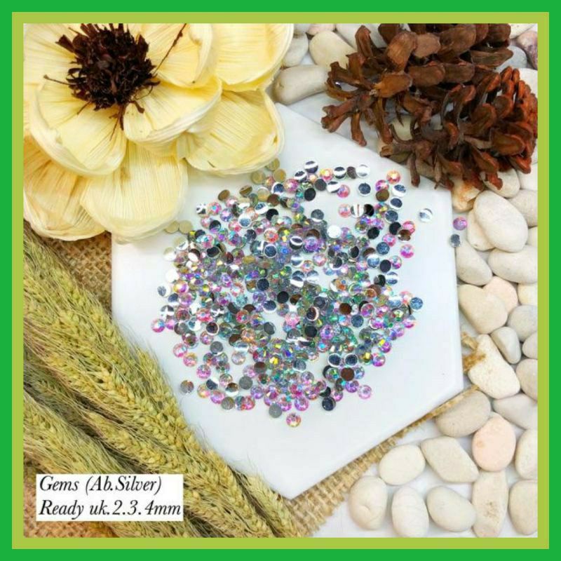 Rhinestone Clear AB// Swaroski Kilau Rainbow 3mm, 4mm// Gemstone henna