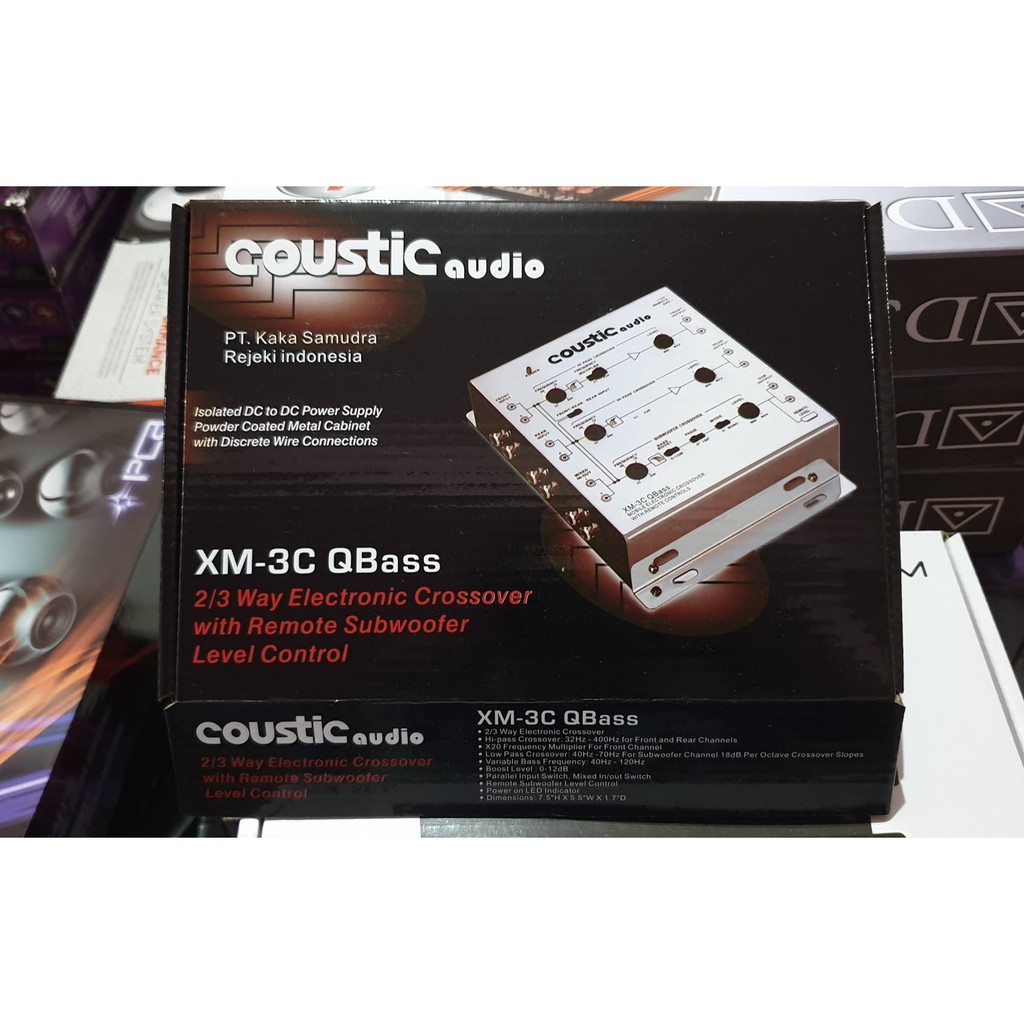 CROSSOVER AKTIF 3WAY COUSTIC XM3C QBASS
