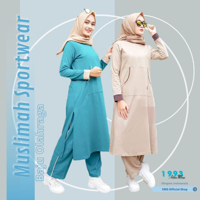 [Ready] Moeslem Sportwear | Setelan Baju Olahraga Wanita Muslimah