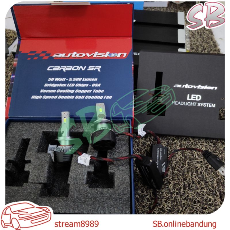 LED Autovision Carbon SR H7 50watt 6000k LED Captiva Sportage dll