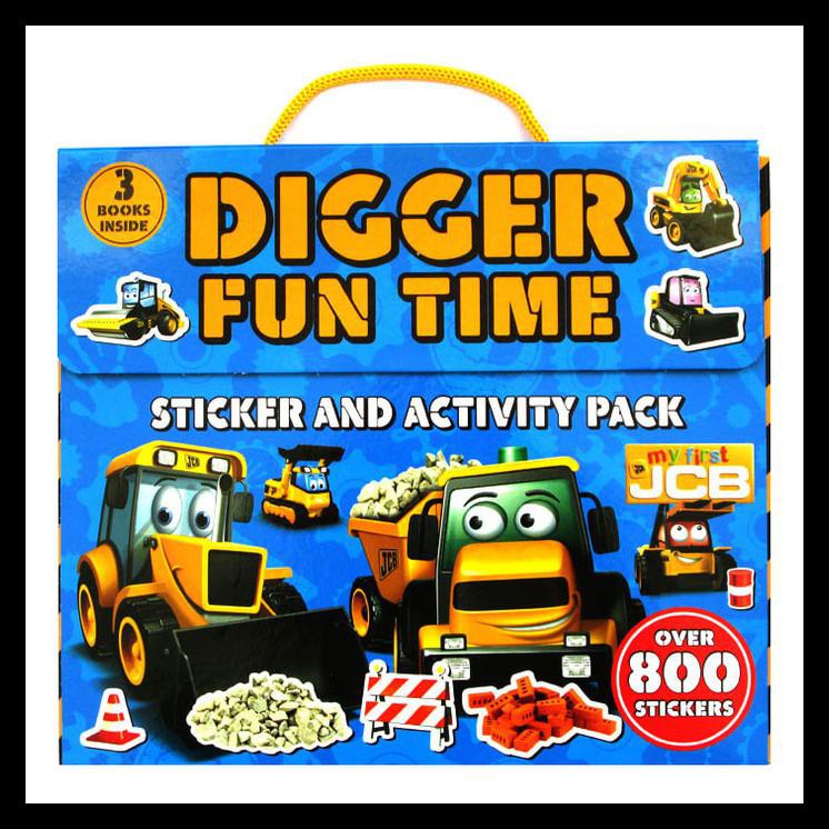 (Diskon) My First Jcb Digger Fun Time Sticker And Activity Pack 