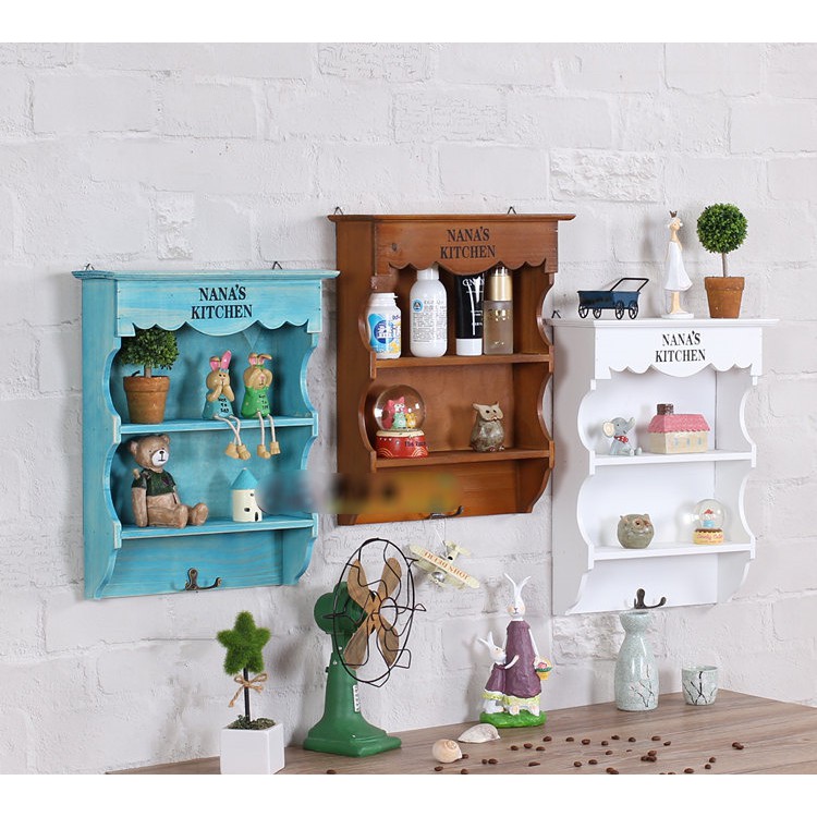 Zakka Hanging Box Storage - Rak Dinding