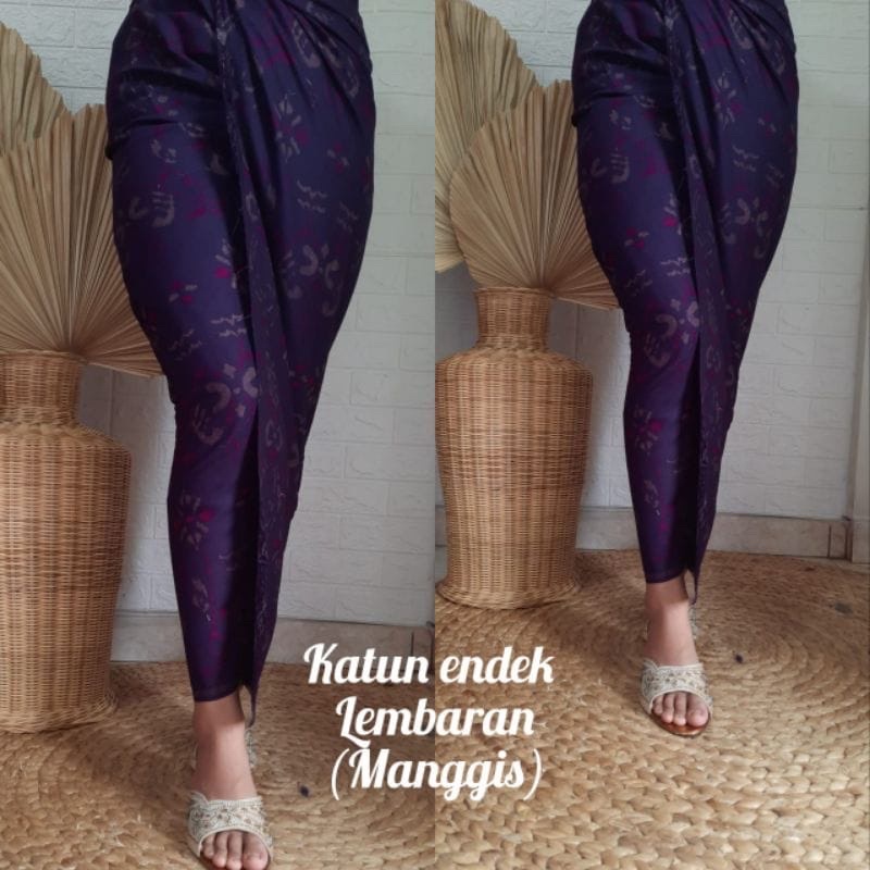 Kamen Lembaran Bawahan Tradisional Kain Katun Endek