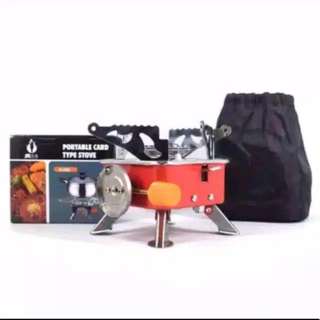 Cooking Set DS200 &amp; Stove Portable K202 Alat Masak Dan Kompor Camping Outdoor