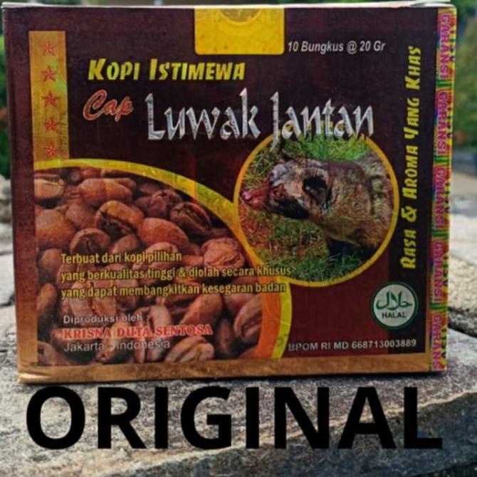 

KOPI ISTIMEWA PRIA CAP LUWAK JANTAN ORIGINAL