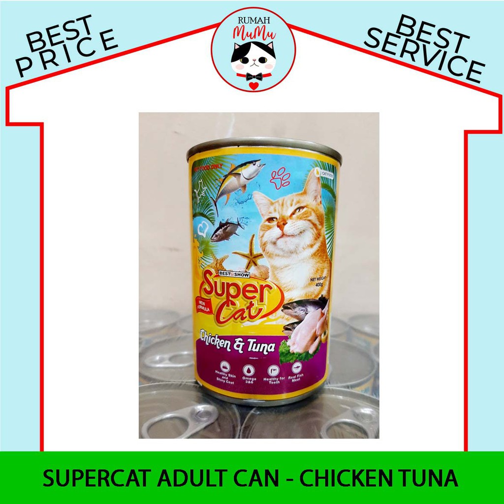 MAKANAN KALENG PREMIUM SUPERCAT 400 GR ADULT