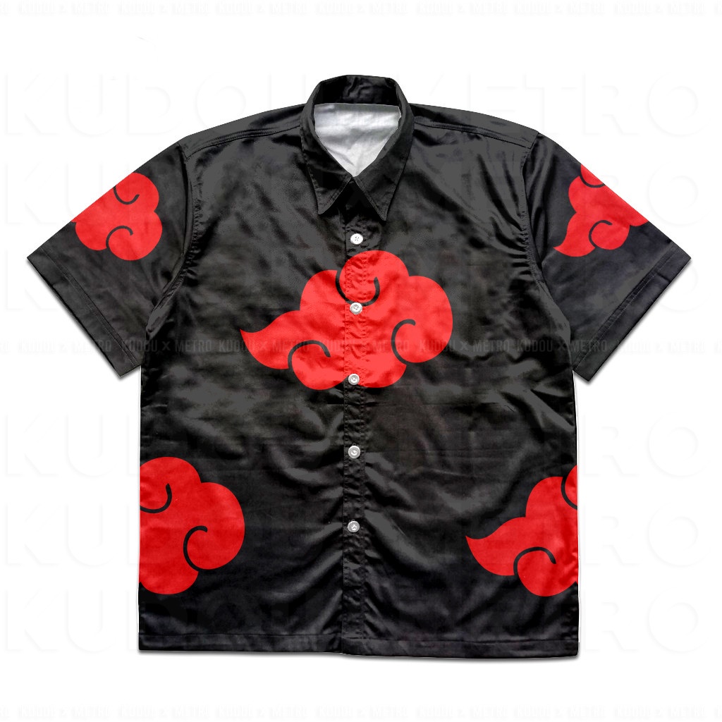 Kemeja Akatsuki Basic Cosplay Formal Anime Manga Naruto Premium Unisex