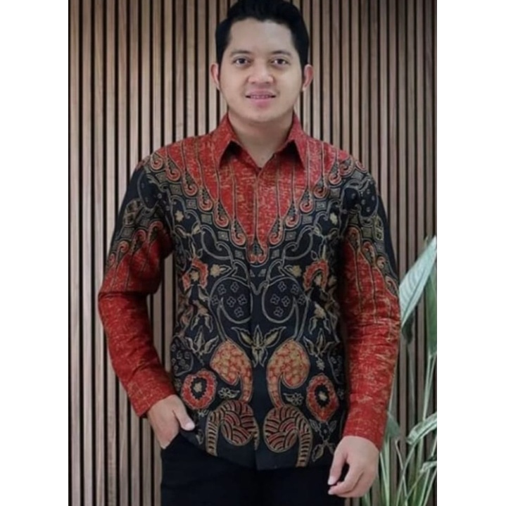 ( COD ) Gratis Ongkir Batik Pria Lengan Panjang/Kemeja Pria /Baju Kemeja Pria/Baju Batik Pria/Modere