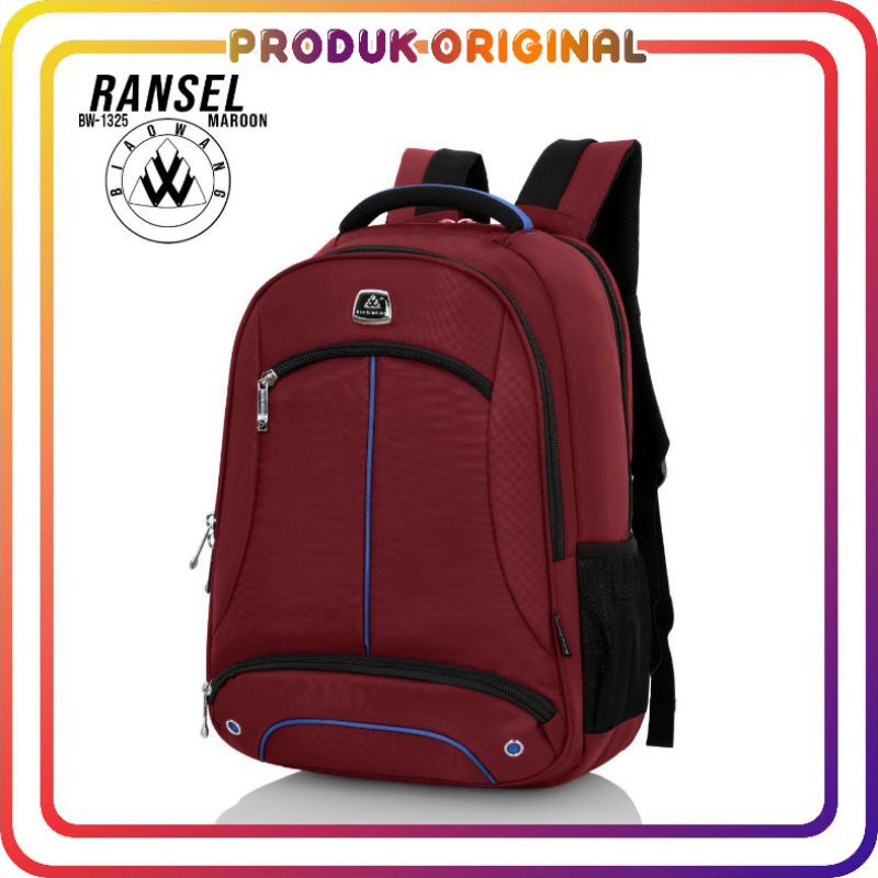 COD TAS RANSEL BIAOWANG BW-1325 BAHAN NYLON WATERPROOF TAS PRIA