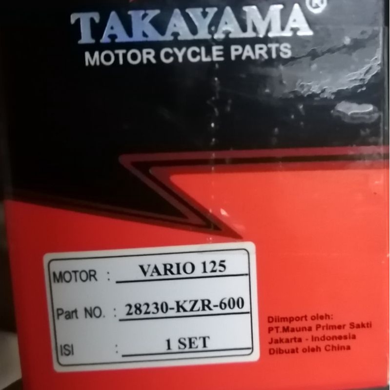 Pinion gigi engkol kick stater vario 125 takayama