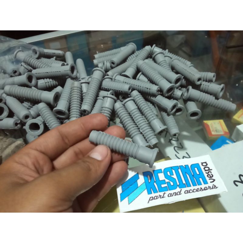 karet cacing usus rem belakang Vespa super sprint vbb bajaj abu abu