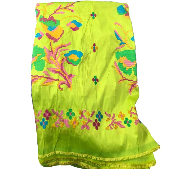 Kain Lagosi Bordir Meteran “Sutra Bangkok” (0,5 meter)