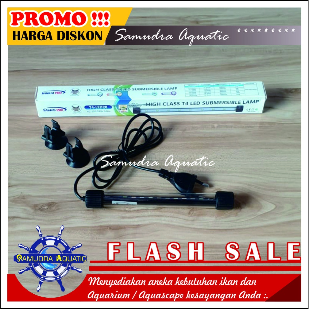 Lampu Aquarium CELUP 20 cm, Lampu Celup Aquarium Aquscape HEMAT ENERGY (GRATIS Bublewrap &amp; Kardus)