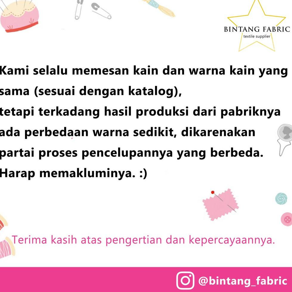 

BIG PROMO Buku Katalog Warna Kain Bintang Fabric ❀ 881