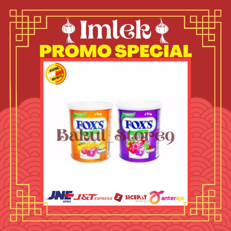 Permen Foxs Tin 180 Gr Kaleng