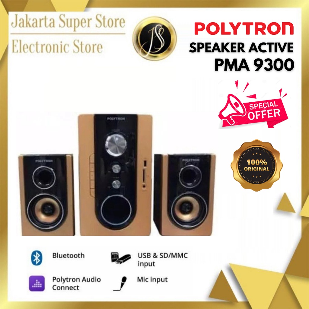 Speaker Aktif Multimedia POLYTRON PMA9300 USB MP3 BLUETOOTH