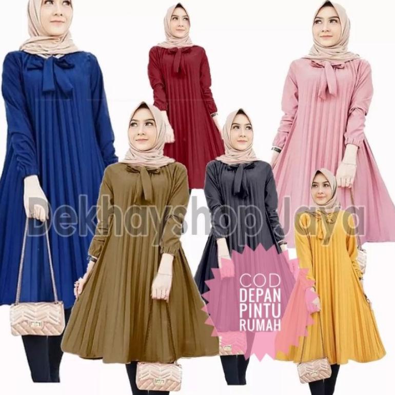 <CaK ☼> SAKTI613/COD/TUNIK PLISKET CANTIK //Kirim.langsung