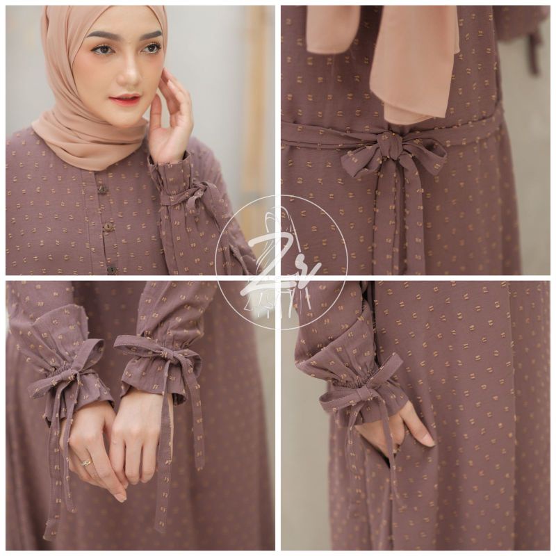 Dress Terbaru Sabila Dress Ori Premium by ZR Fashion/Dress Cringcle rubi/Dress cantik murah/Dress mu