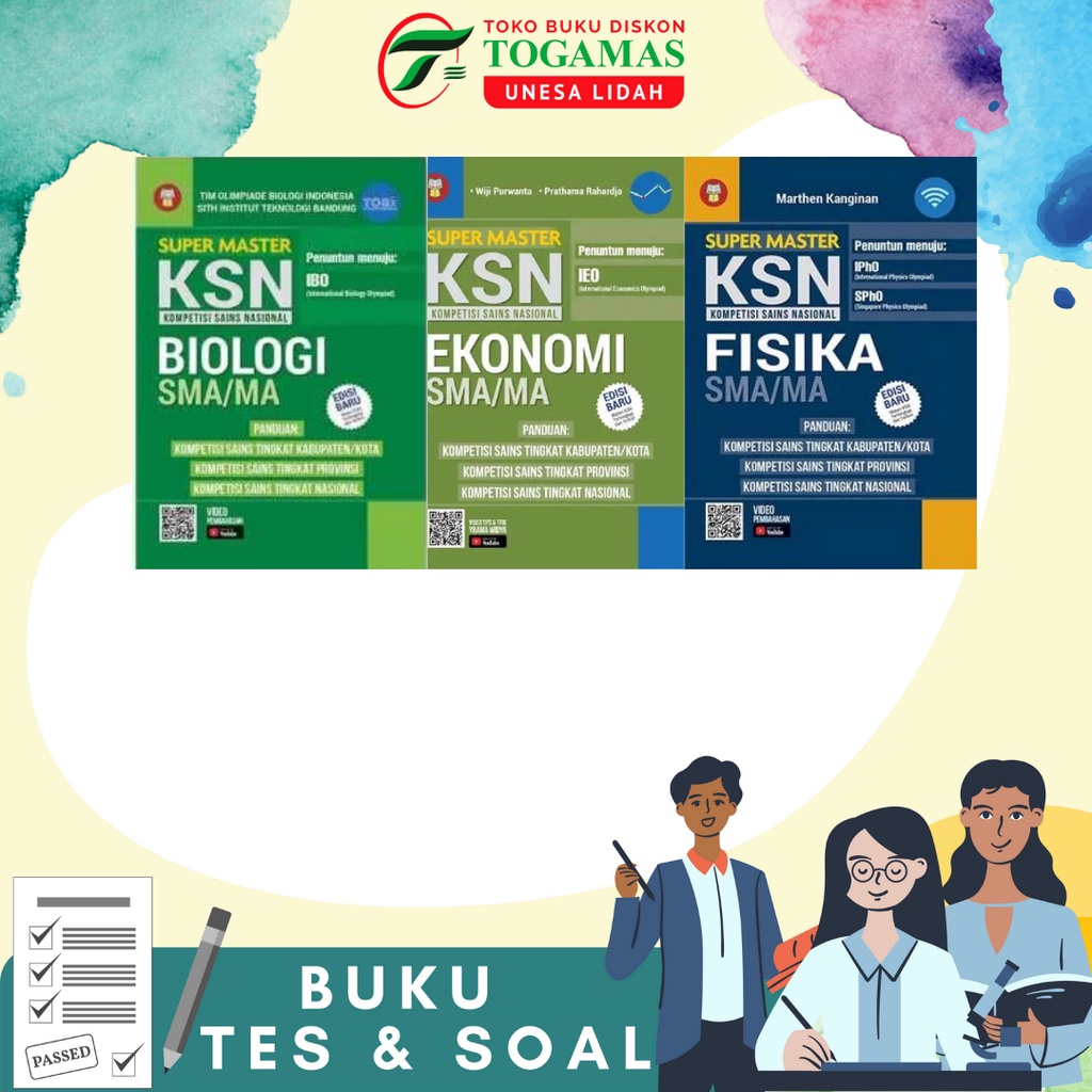 SUPER MASTER KSN (KOMPETISI SAINS NASIONAL) FISIKA / BIOLOGI / EKONOMI SMA/MA EDISI BARU