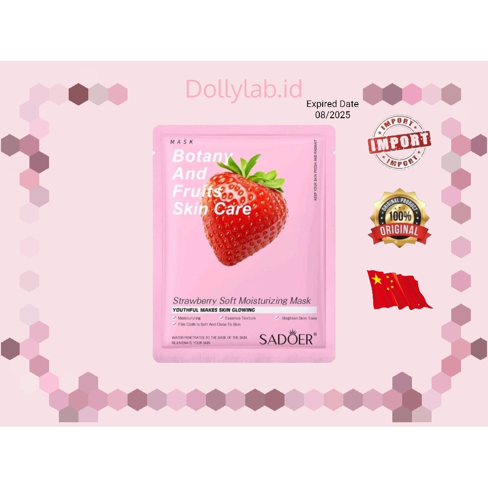 SADOER SHEET MASK KOREAN / MASKER WAJAH FACIAL PLANT MASKER SERIES