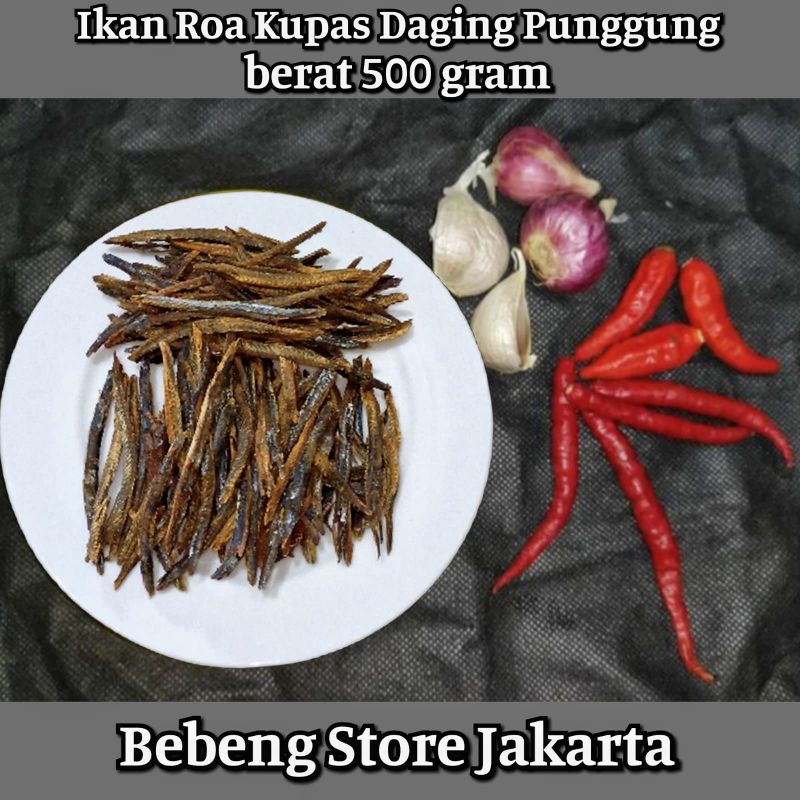 

Ikan Roa kupas 500 gram (PUNGGUNG) Ikan Roa / Roa tanpa tulang & kulit