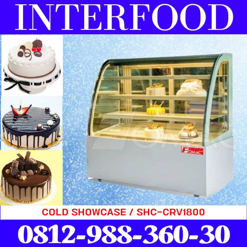 Showcase Kue Pendingin / Showcase Cake Double ARC SHC-CRV1800