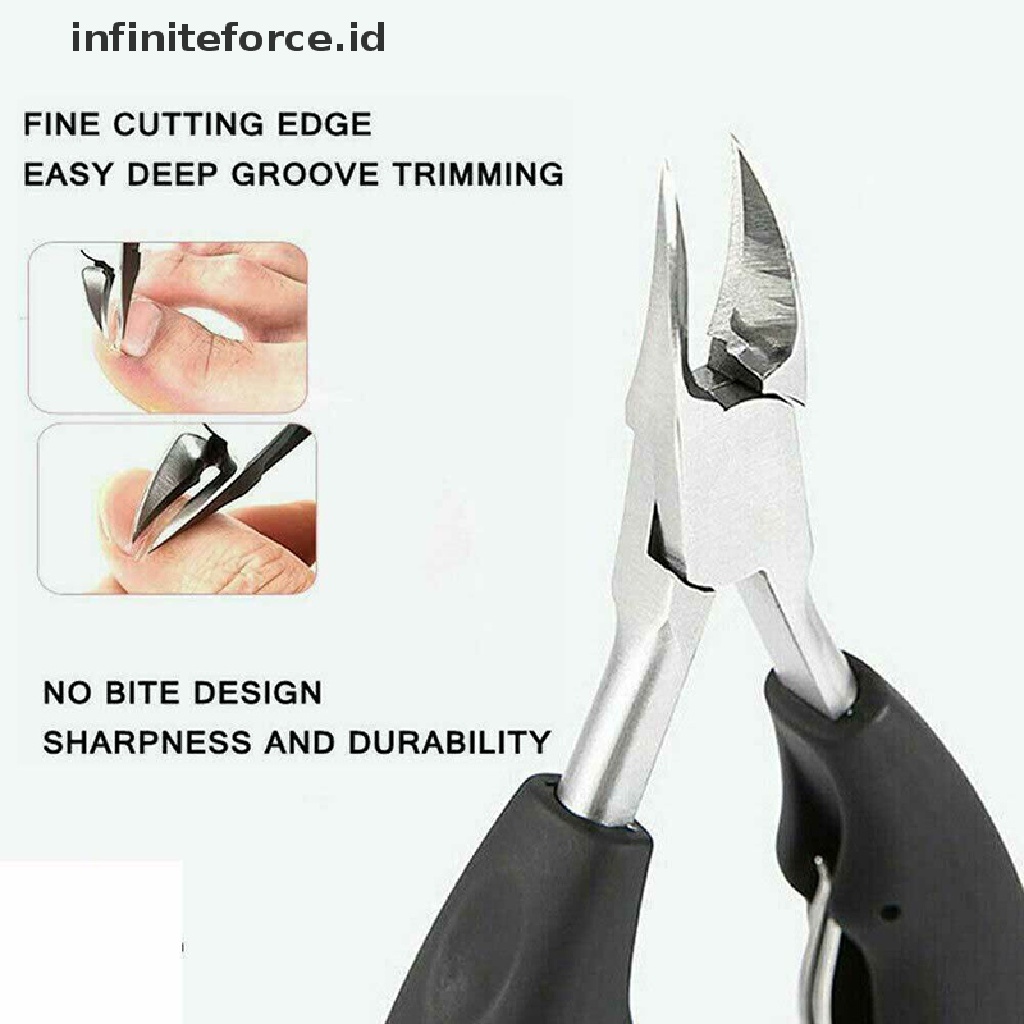 (infiniteforce.id) Gunting Kuku Bahan Stainless steel Untuk Manicure / Pedicure