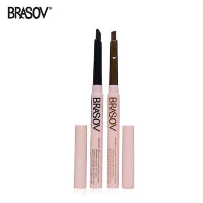 BRASOV Pensil Alis Auto Type B + SIKAT 0.39 GRAM Eyebrow Pencil Automatic Otomatis Putar Screw Turn