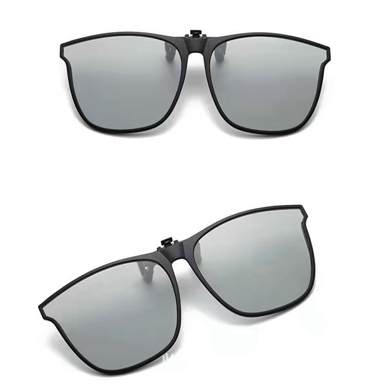 Kacamata Hitam Polarized UV400 Model Flip Up Untuk Pria Dan Wanita