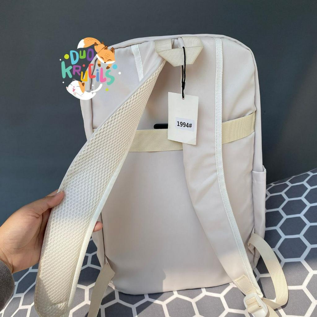 Tas Ransel anak sekolah kuliah SD SMP SMA polos sporty