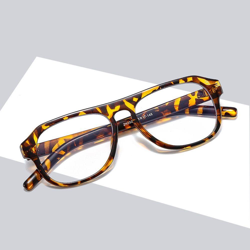 Mxbeauty Kacamata Anti Blue Light Pria Wanita Transparan Fashion Vintage Polygon Frame Eyewear