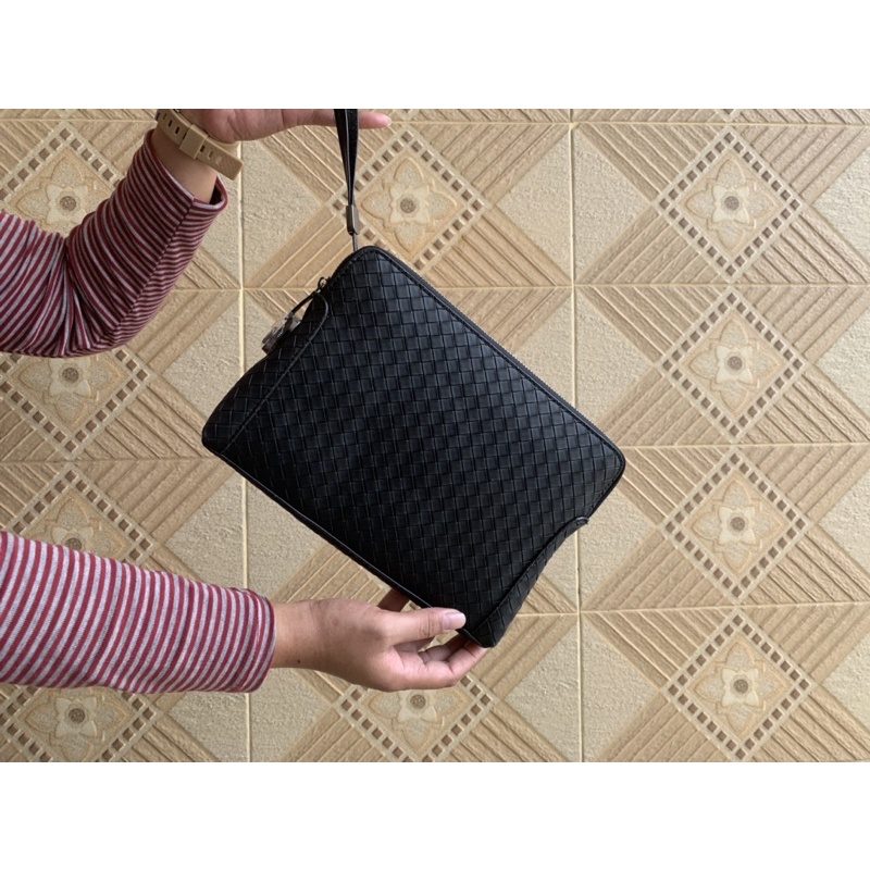 Handbag Kulit Asli clutch Pria Wanita