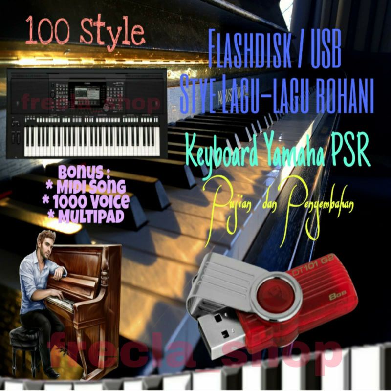 Flashdisk USB Style Rohani Keyboard Yamaha PSR type S
