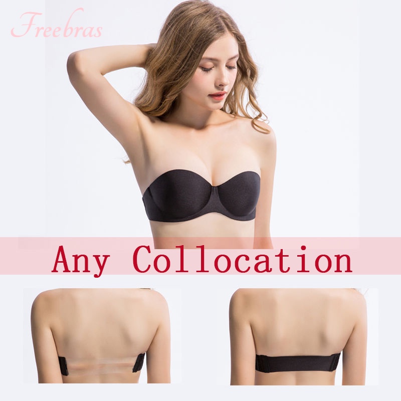 Wanita Seksi Seamless Bra Push Up Bra Tanpa Tali Nirkabel