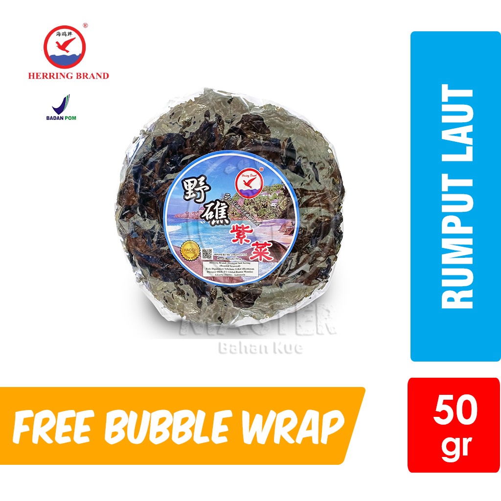 

Herring Rumput Laut Kering Sup Cicai / Zicai / Miyeokguk [50 gr]