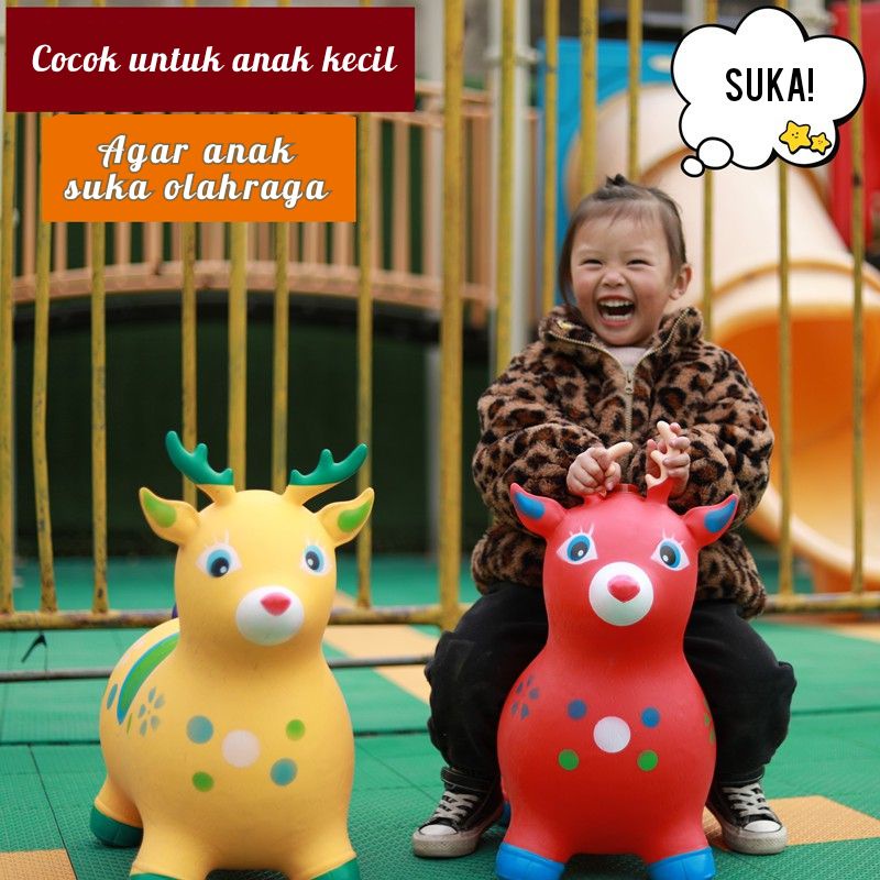 mainan Animal jumping kuda kudaan karet⭐toko10⭐