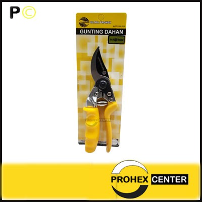 Gunting Dahan Prohex Hasston 1350-119 Ranting Bunga Tanaman Pohon Stainless Steel Bonsai Teflon