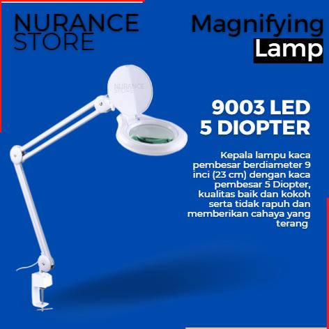 

---Terbartu--- MAGNIFYING LAMP / KACA PEMBESAR LLIGHT 9003 LED ( 5 DIOPTER )