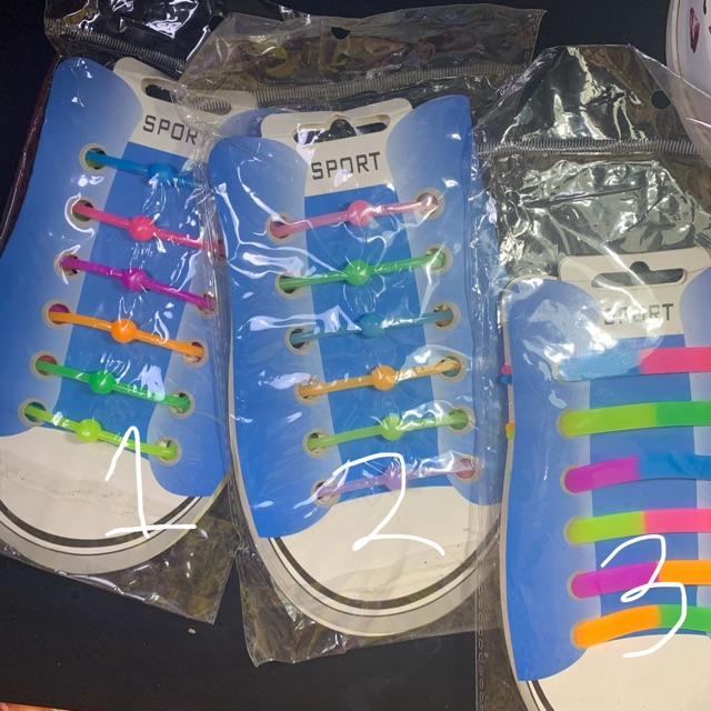 Tali Sepatu Silikon - Tali Sepatu Karet - Shoelace Silicone GLOW IN THE DARK anak anak
